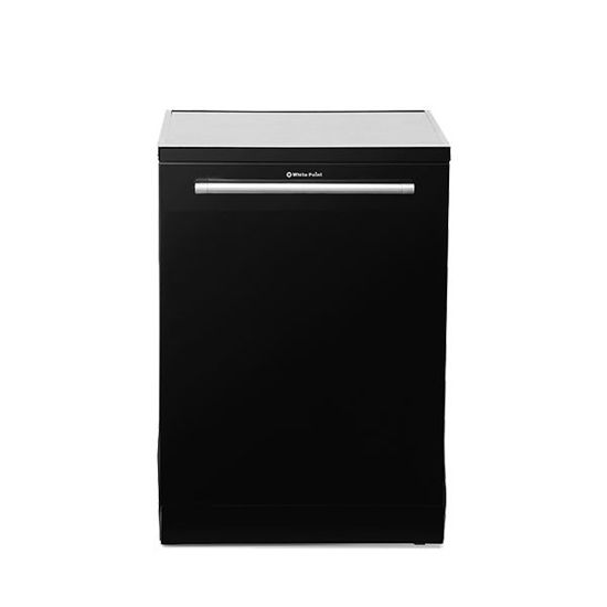 White Point Dishwasher 15 Settings 6 Programs With Digital Screen & Half Load In Elegant Black Glossy Color - WPD156HDGFDB