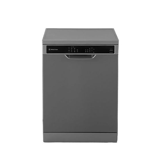 White Point Dishwasher 15 Settings 8 Programs With Digital Screen, Half Load, Hygiene Wash Technology And Inverter Motor In Dark Stainless Color - WPD158HDVDX