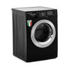 White Point Front Load Full Automatic Washing Machine 10 KG GRANDO 100% Italian In Black Color & Chrome Door - WPW 10121 DBC