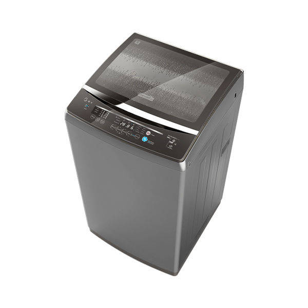 White Point Top Loading Washing Machine 17 KG Digital Screen Diamond Drum Soft Close Glass Door & Anti-Rust Galvanized Metal Body Dark Grey - WPTL 170 DGSMA