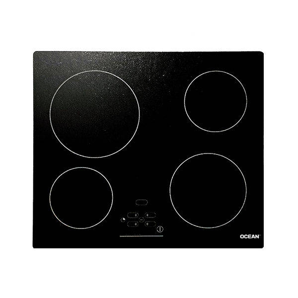 OCEAN HOB GAS BUILT-IN 4 BURNER 60 CM BLACK - CER 64 HN TC