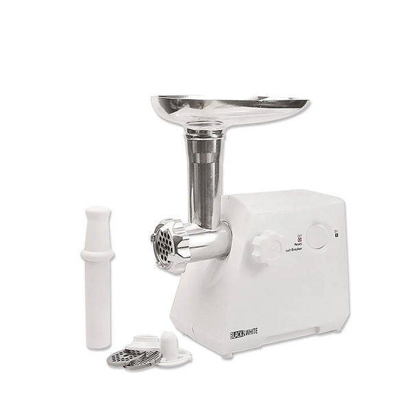 Black and White Meat Grinder 1200 Watt White - H-1200