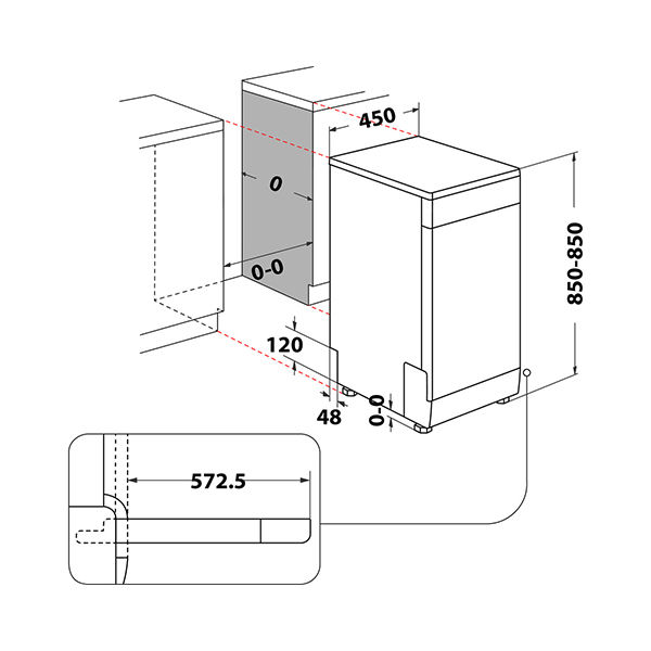 ElIraqi Company Ariston Dishwasher, 10 Persons, 8 Programs, Inverter