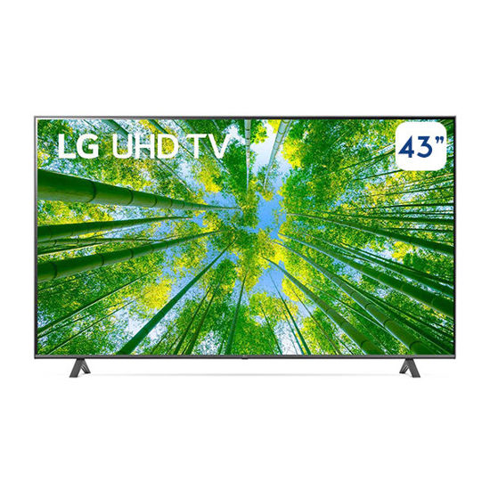 LG 43 Inch UHD 4K TV Active HDR WebOS Smart AI ThinQ - 43UQ80006LD