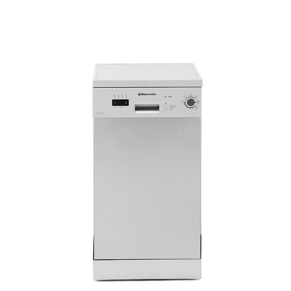 White Point Dishwasher 10 Settings 5 Programs With Digital Screen & Half Load And 3 Water Sprinkles In Silver Color - WPD105DS