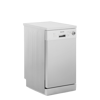 White Point Dishwasher 10 Settings 5 Programs With Digital Screen & Half Load And 3 Water Sprinkles In Silver Color - WPD105DS