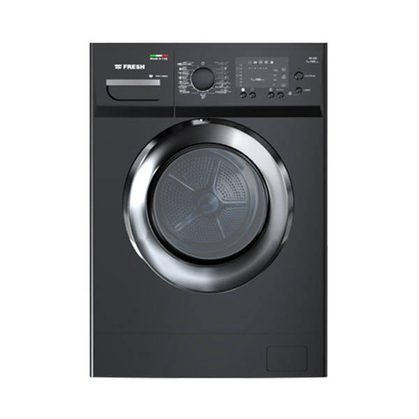 Fresh Washing Machine 10 kg Inverter Italian made Black - FFM10-D1400BCB