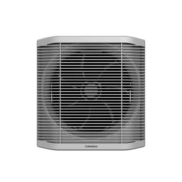 TORNADO Bathroom Ventilating Fan 20 cm Size 25×25 cm , Privacy Grid, Black x Grey - TVS-20BG