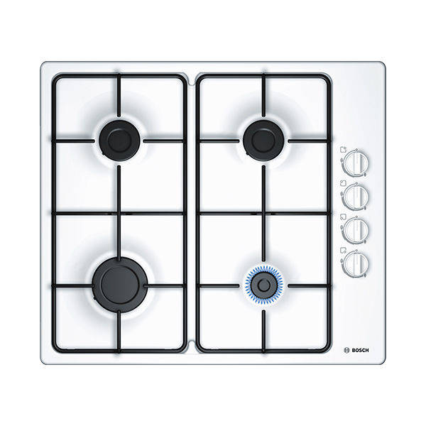 BOSCH BUILT-IN GAS HOB 4 BURNER 60 CM WHITE PBP6C2B80O