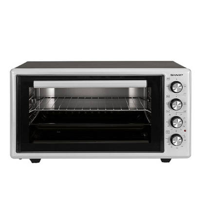 SHARP Electric Oven 45 Liter, 1400 Watt, Grill, Fan, Silver x Black - EO-S45-ES2