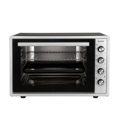 SHARP Electric Oven 70 Liter, 1800 Watt, Grill, Fan, Silver x Black - EO-S70-ES2