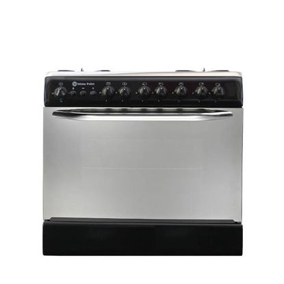 White Point Free Standing Gas Cooker 5 Burners 80*60 CM With Fan Black  - WPGC 8060 BA