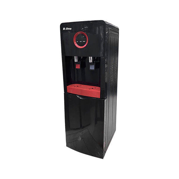 B.One Water Dispenser 2 Taps Hot And Cold With Refrigerator Black - Bo-4100