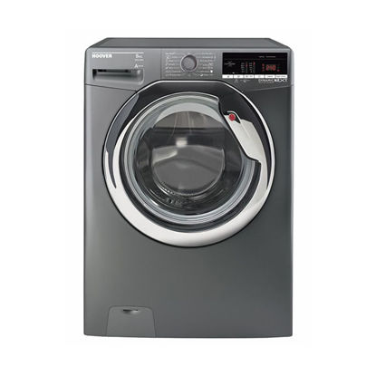 HOOVER Washing Machine Fully Automatic 8 Kg, Silver - DXOA38AC3R-EGY