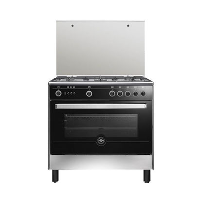 Picture of LA GERMANIA Freestanding Cooker 90 x 60, 5 Gas Burners, Stainless x Black - 9N10GUB1X4AWW
