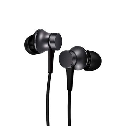 Xiaomi Mi In-Ear Earphone Basic With Built-in Microphone And Silicone Ear Tips In 3 Size - Black