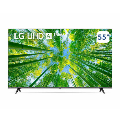 LG 55 Inch UHD 4K TV Active HDR WebOS Smart AI ThinQ - 55UQ80006LD
