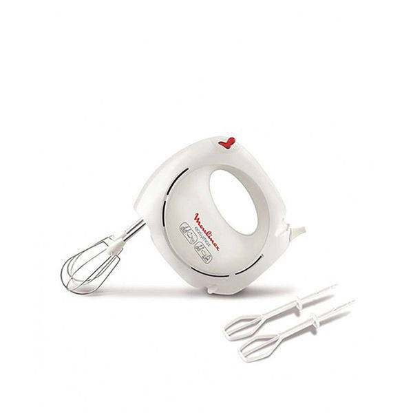 Moulinex Hand Mixer 200 Watt 5 Speeds White - HM250127
