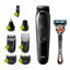 Braun All in One Hair Trimmer with Gillette Fusion5 ProGlide Razor for Men, Black - MGK5260