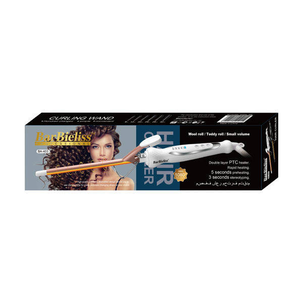 BarBieliss Hair Curls 1080V 50W Warm Indicator Curling Iron - BA-403
