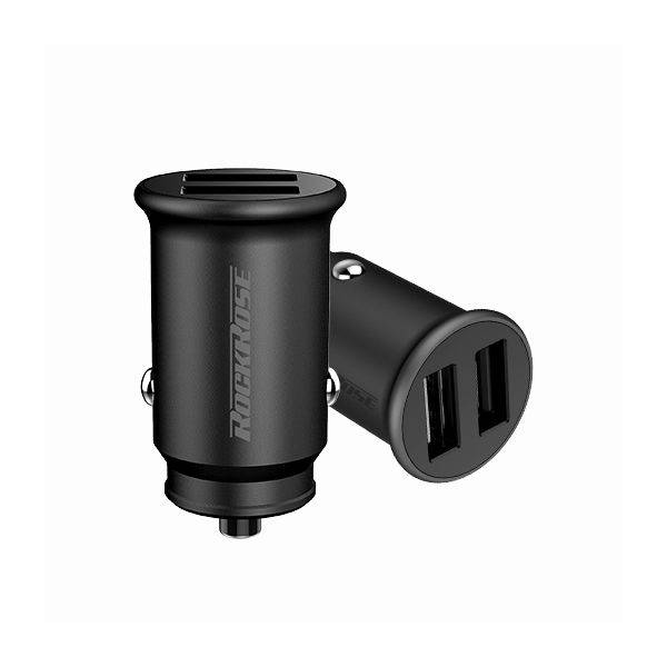 Rock Rose Dual Port 12W Max Fast Charging Car Charger - Ranger P2