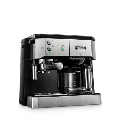صورة ماكينة تحضير القهوة ديلونجي، 15 بار، 1750 وات، فضي/اسود - BCO421.S
