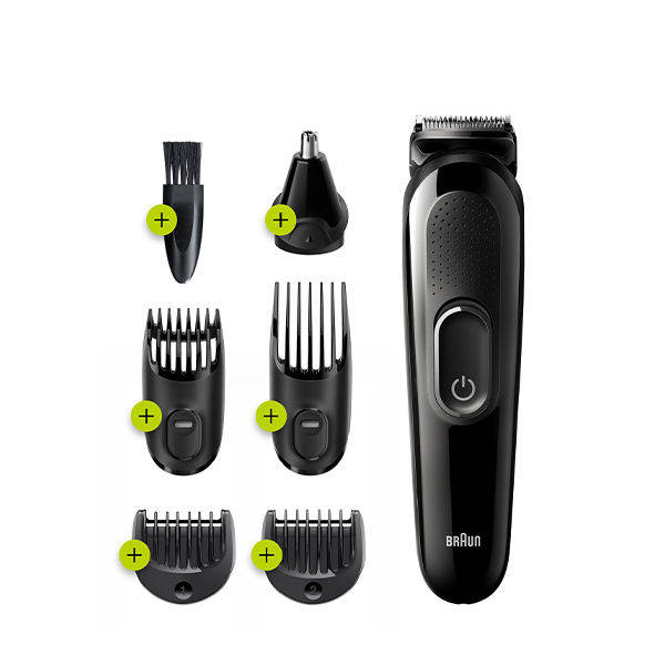 Braun All in One Hair Trimmer for Men, Black - MGK3220