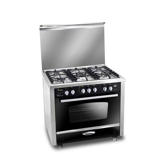 Unionaire Gas Cooker Max 5 Burners 90*60 cm Without Safety Stainless - C69SS-IF-M10