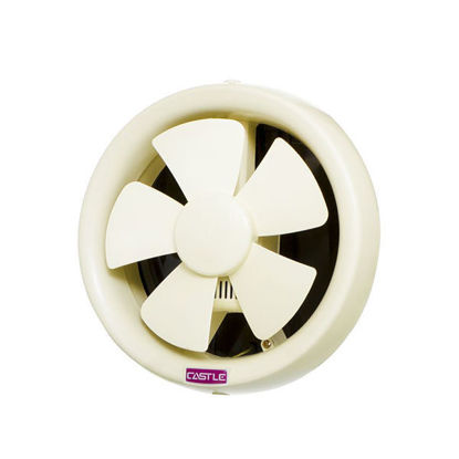 Castle Ventilator Glass Fan 20 CM Size 25×25 cm White - VF3020R