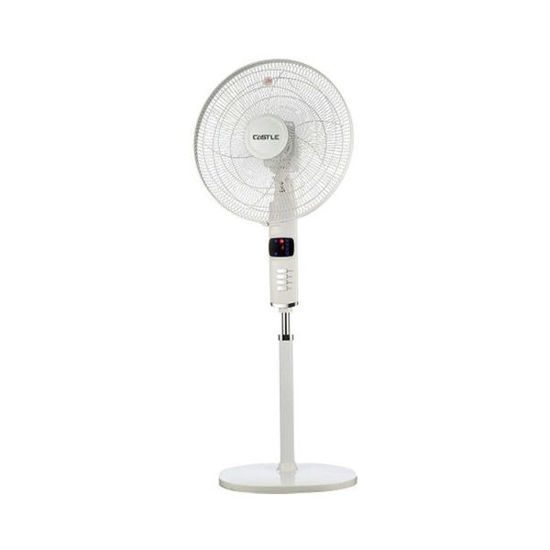 Castle Stand Fan 18 Inch  With Remote Control White - FAS-2518RD
