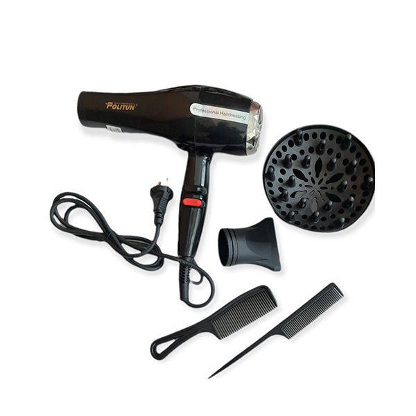 Politun New Fashion Hair Dryer 2000 Watt Black - PT-V10