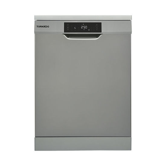 TORNADO Dishwasher 13 Person, 60 cm, Digital, 8 Programs, Dark Silver - TDV-FN138CDS