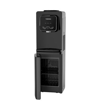 TORNADO Water Dispenser, 1 Faucet, 16 Liter Fridge, Black - TWD-36T-BR
