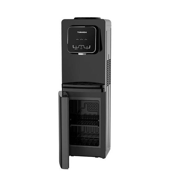 TORNADO Water Dispenser, 1 Faucet, 16 Liter Fridge, Black - TWD-36T-BR