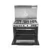 Techno Gas Cooker Saif 5 Burners 60*90 CM Free Stand Cast With Fan Stainless - SaifStainless90Cm