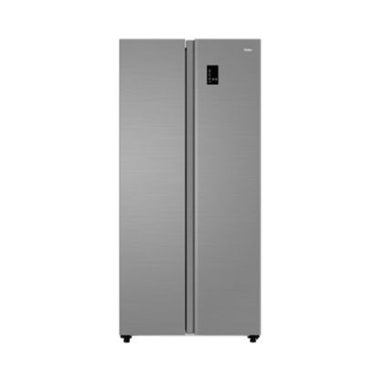 Haier Refrigerator Side by Side No Frost Inverter Digital Display 520 Liters Silver - HRF-520SDSM