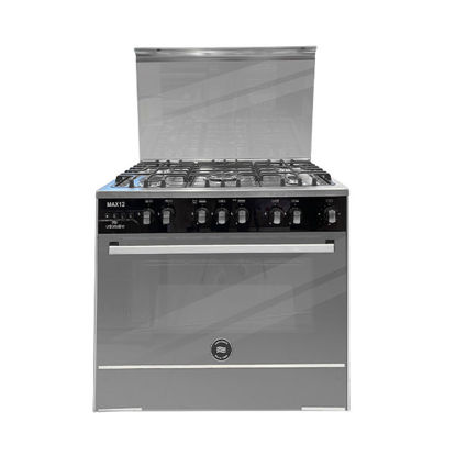 Unionaire Gas Cooker Max 5 Burners 90*60 cm Without Safety Stainless - C69SS-GC-447-IF-M12-AL