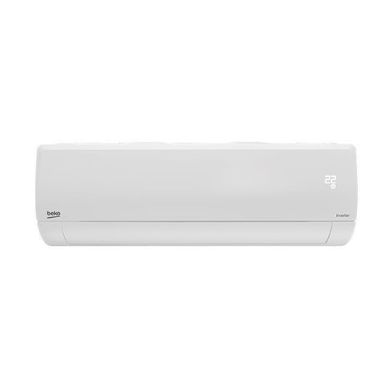 Beko Split Air Conditioner 1.5 HP Cooling and Heating - White - BIHT1240 + BIHT1241