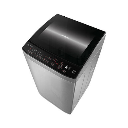 SHARP Washing Machine Top Automatic 9 Kg, Pump, Silver ES-TN09GSLP
