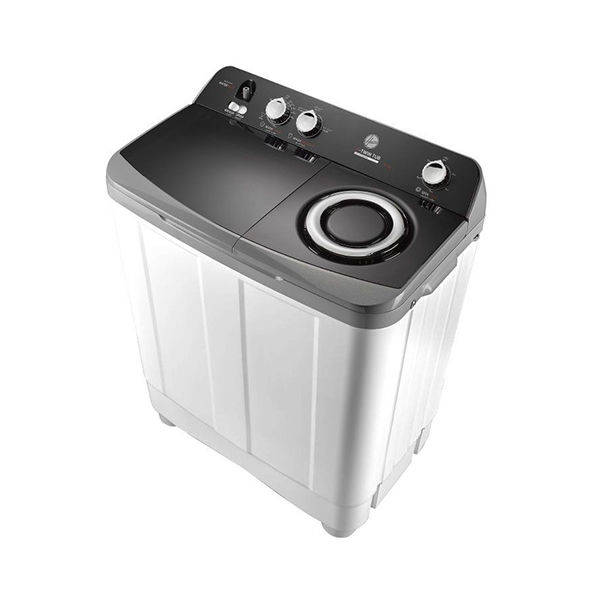 HOOVER Washing Machine Half Automatic 10 Kg, 2 Motors, White - HW-HTTN10LWTO