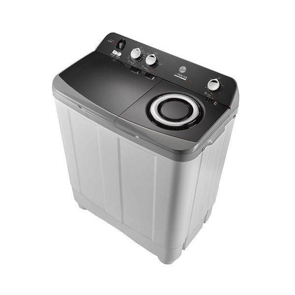 HOOVER Washing Machine Half Automatic 12 Kg, 2 Motors, Grey HW-HTTN12LSTO