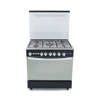 White Point Free Standing Gas Cooker 80*60 With 5 Burners Full Safety- Black With Stainless Top WPGC8060BXTFSAN