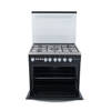 White Point Free Standing Gas Cooker 80*60 With 5 Burners Full Safety- Black With Stainless Top WPGC8060BXTFSAN