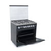 White Point Free Standing Gas Cooker 80*60 With 5 Burners Full Safety- Black With Stainless Top WPGC8060BXTFSAN