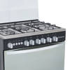 White Point Free Standing Gas Cooker 80*60 With 5 Burners Full Safety- Black With Stainless Top WPGC8060BXTFSAN