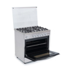 White Point Free Standing Gas Cooker 80*60 With 5 Burners -Fully Stainless - Mirror Oven Door WPGC8060XFSAN