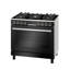 Bosch Cooker Serie 8 Black 90*60 Cm 5 Burners with Grill 147 Liter Model-HJY5G7V61S