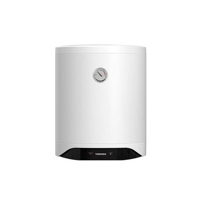 TORNADO Electric Water Heater 40 Liter, Enamel, LED lamp, White TEEE-40MW