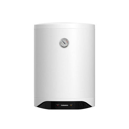 TORNADO Electric Water Heater 50 Liter, Enamel, LED lamp, White TEEE-50MW