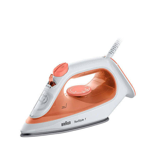 Braun TexStyle Steam Iron 1900 Watt, Energy Saving 50%, Orange - SI 1009